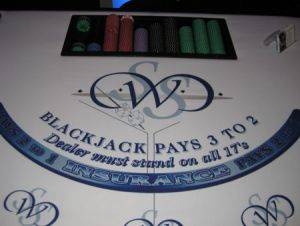 Blackjack Table For Rent in Ohio and Kentucky