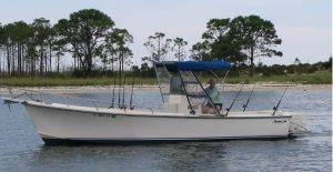 28 foot center console fishing charter boat rental in Seagrove Beach, FL