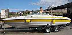 Lake Powell Boat Rentals.  2K Reinell boat for rent