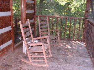 A Mountain Romance - Porch with Rockers and Nice Peaceful View