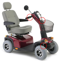 Mobility Scooters Hire on Motorized Scooter Rentals Indiana Pride Mobility Scooters For Rent