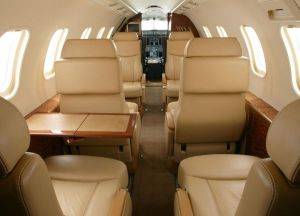 Private Charter Jet Seating