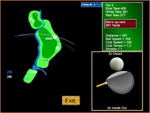 Promotional Multimedia Simulator Virtual Golf Game Rental