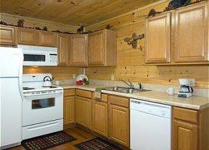 Paradise Cove Cabin view of Kitchen
