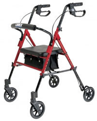 Wheeled Walker With Hand Brakes
