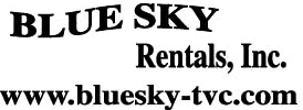 Blue Sky Rentals Logo in Lake Michigan, MI