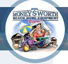 Logo for Moneysworth Beach Equipment in Virginia Beach, VA