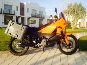 Orange KTM Motorcycle