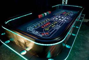 Houston Lighted Craps Table For Rent