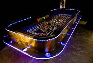 San Antonio Lighted Craps Table For Rent in Texas
