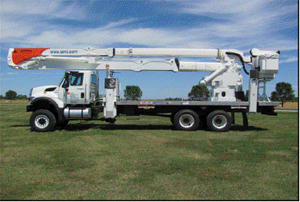 Cherry Picker with Flat Bed Body and 105foot aerial work platform