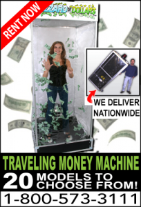  Atlantic City Money Machine Cash Cube hard case rental