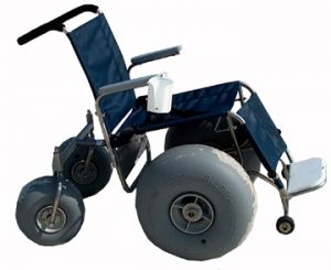 Beach Wheelchair With Cup Holder