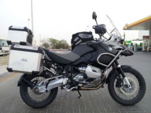 Black BMW Motorcycle