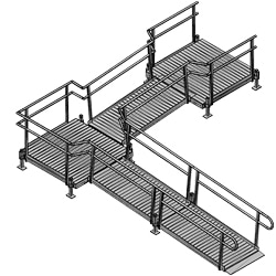 Commercial Business Use Wheelchair Ramp Rental in Washington DC. A 