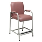 Red Hip Chair with Arm rest and Foot Rest
