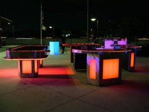 Lighted Casino Game and Table Rentals