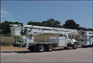 Flat Bed Bucket Lift Truck with 100ft Max Working Height