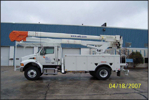 Cherry Picker with Material Handler Attachment 55ft