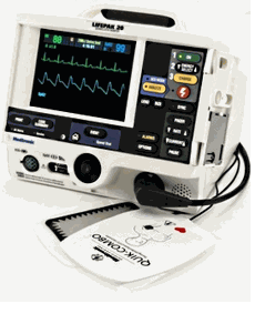 The Lifepak 20 Defibrillator Features both AED and Manual Settings 
