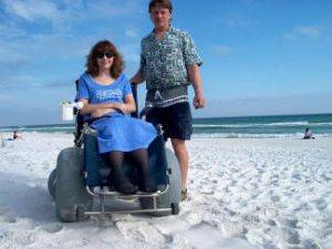 Gulf Breeze Beach Wheelchair Rentals - Surf Chairs for Rent - Florida Rental Beach Wheelchairs