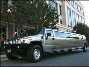 View of the Hummer Limo
