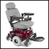 Compact Red Power Wheelchair with 16