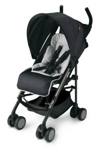 Stroller with Adjustable Canopy and Storage Basket