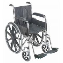 Lightweight Black Wheelchair with Feet Rest
