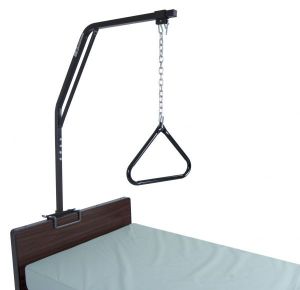 Trapeze bar on bed