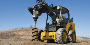MC 110 Skid Steer Rentals with auger attachments