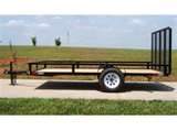 Utility Trailer With Ramp for Easy Loading and Unloading